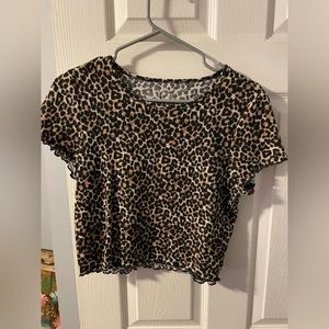 American Eagle leopard print shirt